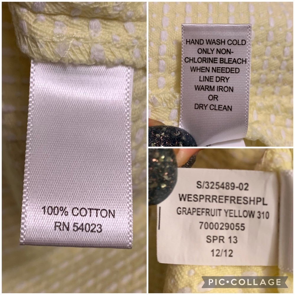 Banana Republic Mad Men yellow white sleeveless top 10 - Picture 11 of 14